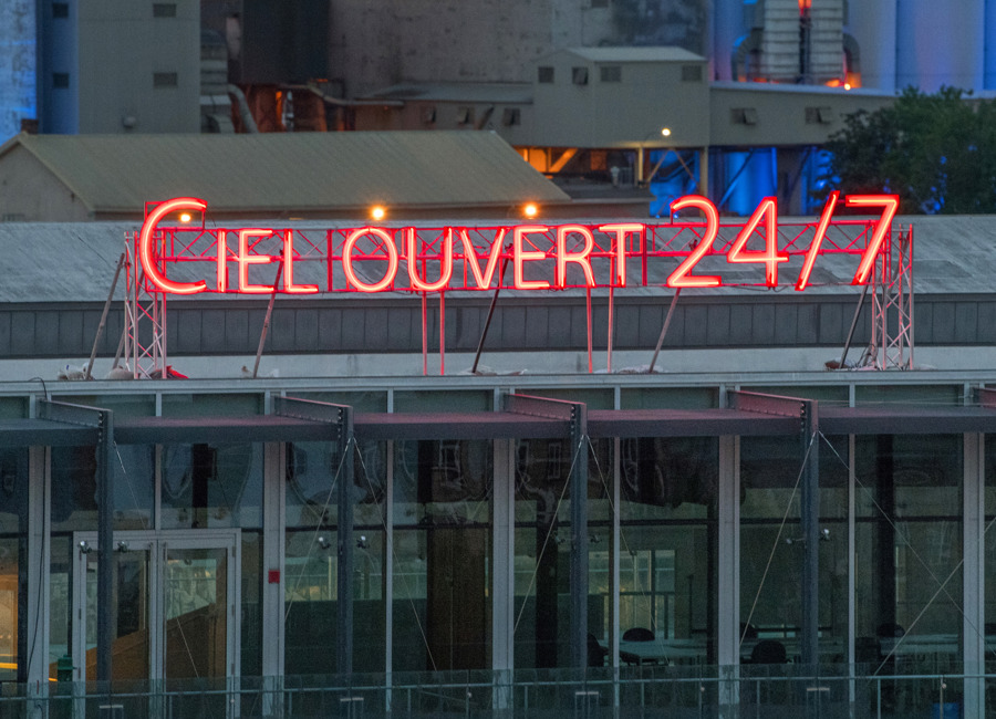 Photo du fragment poétique de Mireille Gagné: Ciel ouvert 24/7